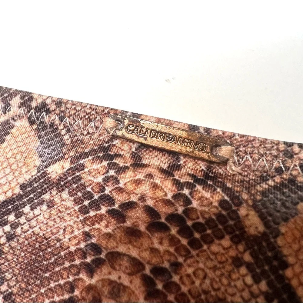 Cali Dreaming Bikini Bottoms Snake Print Size Small - Picture 6 of 7